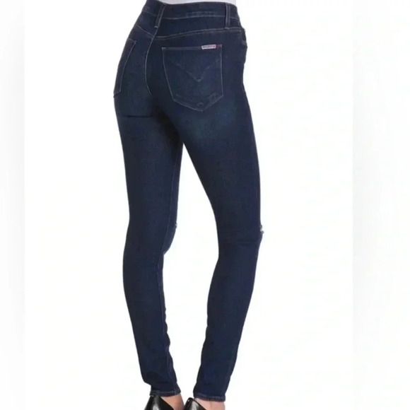 Hudson Jeans Denim - HUDSON  Blair High-Rise Super Skinny Ankle Dark Wash Jeans Size 27